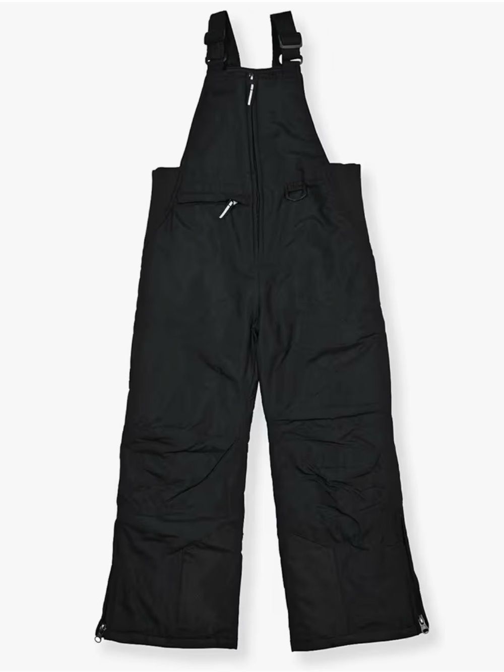 Arctic Quest Black Kids Insulated Bib Overalls. Size L (14-16)